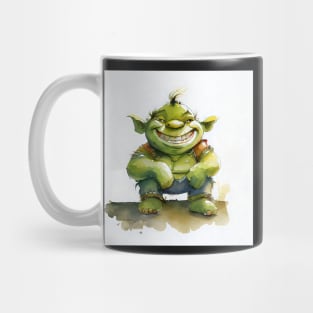 Cute Watercolor Ogre Mug